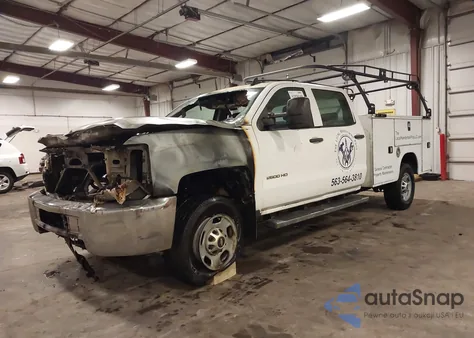 2015 Chevrolet Silverado 2500Hd Wt из США, поврежденный, VIN 1GC1CUEG8FF641153